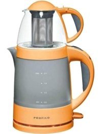 Profilo CM4100 Cam Demlikli 1500 W Mika Gövdeli Sarı Çay Makinesi