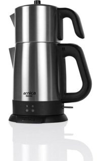 Arnica IH33150 Demli Çelik Demlikli 1800 W Çelik Gövdeli İnox Çay Makinesi