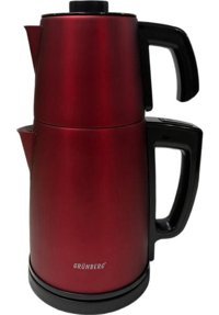 Grünberg GR-201 Çelik Demlikli 1850 W Çelik Gövdeli Kırmızı Çay Makinesi