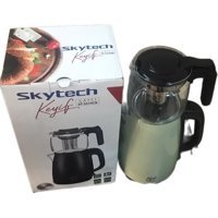Skytech ST-5575CK Cam Demlikli 1500 W Çelik Gövdeli Yeşil Çay Makinesi