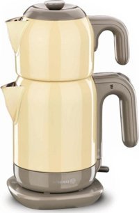 Korkmaz A369-05 Demtez Çelik Demlikli 1600 W Çelik Gövdeli Sarı Çay Makinesi