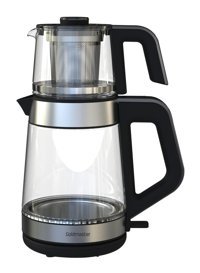 Goldmaster GM-8325 Yenidem Cam Demlikli 1900 WIşıklı Cam Gövdeli İnox Çay Makinesi