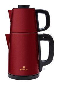 Karaca New Year Yılbaşı Tea Break Çelik Demlikli 1650 W Çelik Gövdeli Kırmızı Çay Makinesi