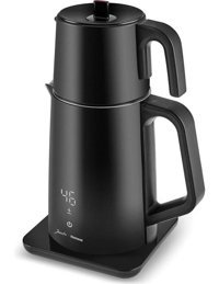 Jumbo X Homend 1792H Cooltouch Konuşan Çelik Demlikli 1800 W Çelik Gövdeli Siyah Çay Makinesi