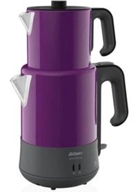 Arzum AR3050 Çelik Demlikli 1900 W Çelik Gövdeli Mor Çay Makinesi