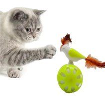 Tineke Hareketli Tüylü Yakalama Yavru Kuş-Top Kedi Oyuncağı