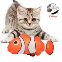 Tineke Hareketli Isırma Yavru-Yetişkin Balık Kedi Oyuncağı