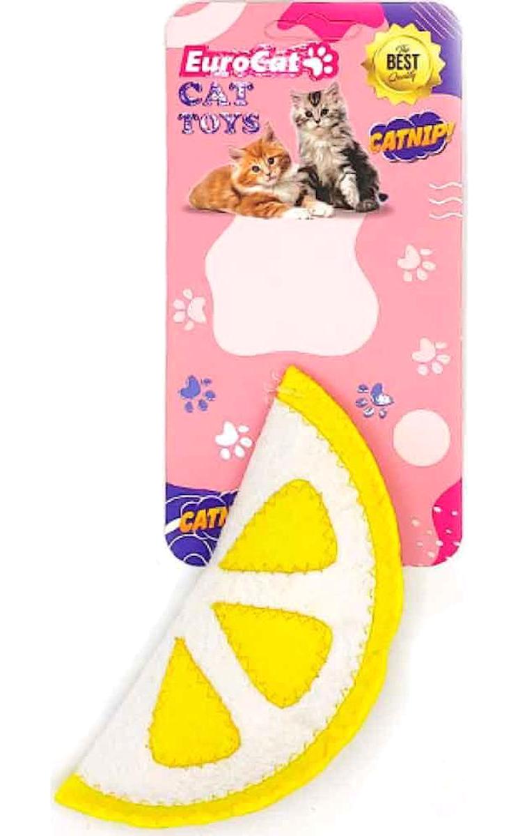 Eurocat Peluş Hareketli Isırma Yavru-Yetişkin Limon Kedi Oyuncağı