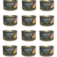 Schesir After Dark Tavuk Parça Etli Yaş Kedi Maması 12x80 gr