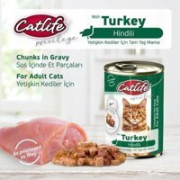 Catlife Hindi Parça Etli Yaş Kedi Maması 400 gr