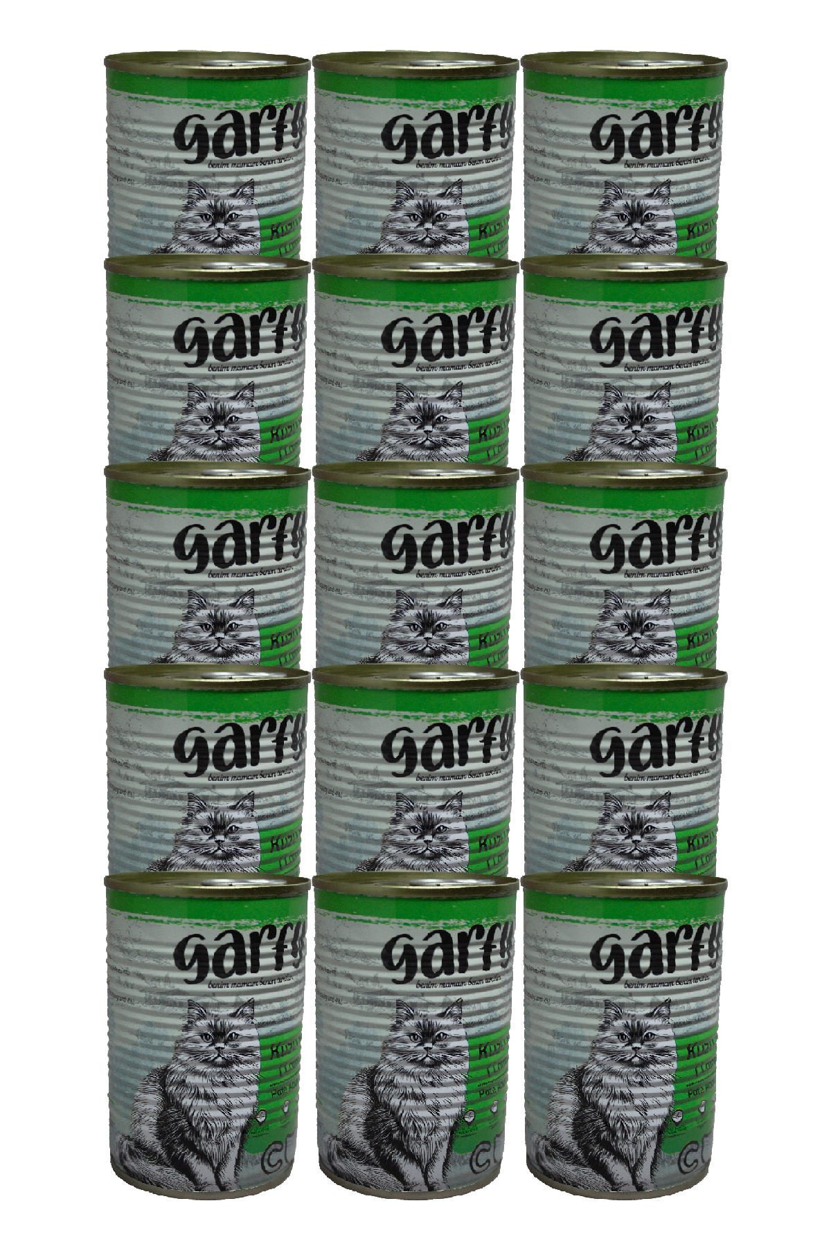 Garfy Kuzu Parça Etli Yaş Kedi Maması 15x400 gr