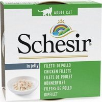 Schesir Tavuk Parça Etli Yaş Kedi Maması 85 gr