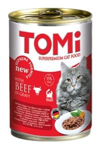 Tomi Sığır Parça Etli Yaş Kedi Maması 10x400 gr