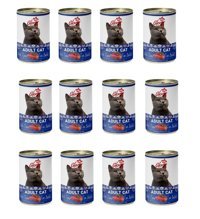 Glory Ton Balıklı-Hamsi Parça Etli Yaş Kedi Maması 12x400 gr