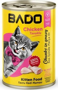 Bado Tavuk Parça Etli Yaş Kedi Maması 400 gr