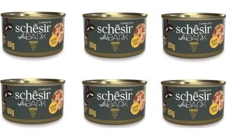 Schesir After Dark Tavuk Parça Etli Yaş Kedi Maması 6x80 gr