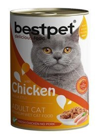 Best Pet Tavuk Parça Etli Yaş Kedi Maması 400 gr