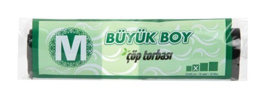 Migros Büyük Boy 65x80 cm Çöp Poşeti 10 Adet