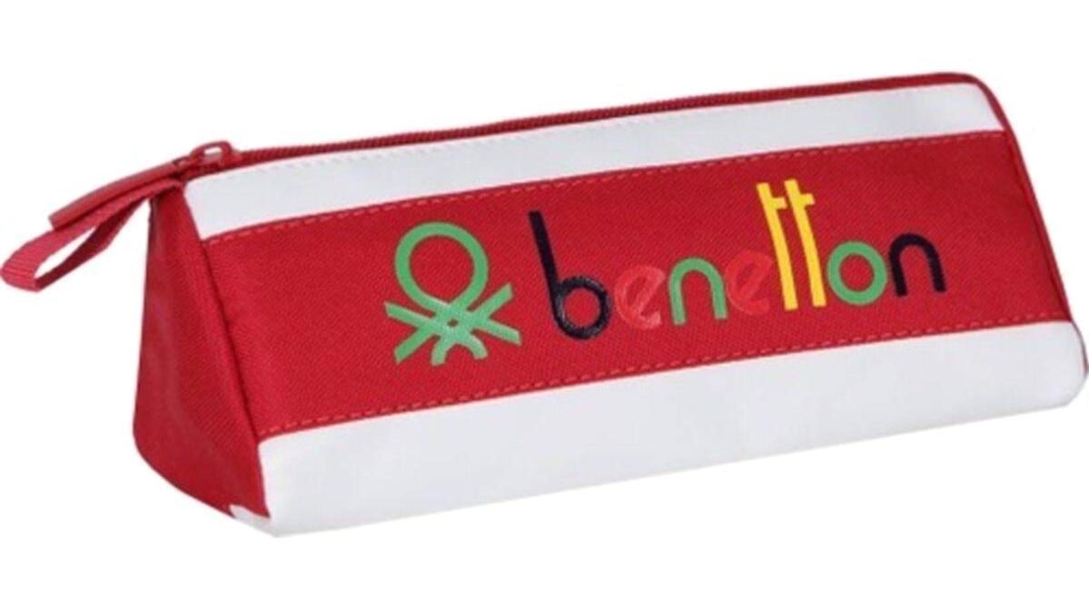 United Colors Of Benetton 70183 Kırmızı Düz Bez Tek Gözlü Dikdörtgen Cüzdan Kalemlik