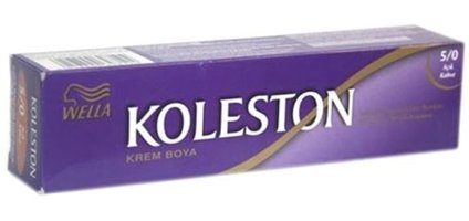 Wella Koleston 5-0 Açık Kahve Krem Saç Boyası 3x50 ml