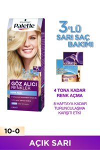 Palette Göz Alıcı 10-0 Açık Sarı Krem Saç Boyası 50 ml