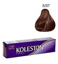 Wella Koleston 5-37 Kışkırtıcı Kahve Krem Saç Boyası 2x50 ml