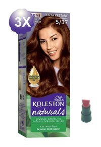 Wella Naturals 5-37 Orta Kestane Krem Saç Boyası 3x50 ml