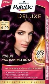 Palette Deluxe 4-99 Patlıcan Moru Krem Saç Boyası 12x50 ml