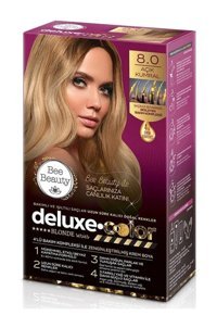Bee Beauty Deluxe Color 8-0 Açık Kumral Krem Saç Boyası 50 ml