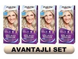 Palette Göz Alıcı 10-1 Küllü Açık Sarı Krem Saç Boyası 4x50 ml