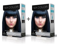 Sea Color 1-1 Mavi Siyah Krem Saç Boyası 2x50 ml
