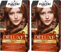 Palette Deluxe 7-57 Tarçın Kahve Krem Saç Boyası 50 ml