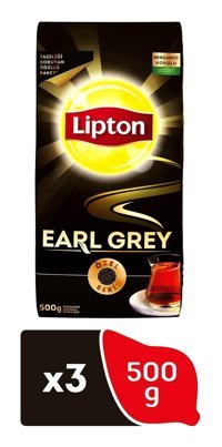 Lipton Bergamot Aromalı Organik Earl Grey Dökme Çay 3'lü 500 gr