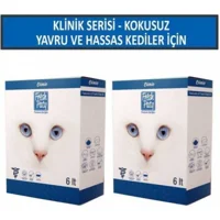 Fresh Paty Clinic Topaklanan İnce Taneli Bentonit Kedi Kumu 2x6 lt