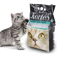 By Kontes Marsilya Sabunu Kokulu Topaklanan İnce Taneli Bentonit Kedi Kumu 8 kg