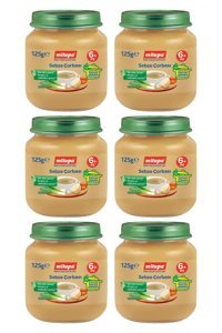 Milupa Laktozsuz Tahılsız Glutensiz Organik Sebzeli Bebek Çorbası 6x125 gr
