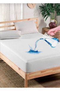 Alez Dünyası Fithed Polyester Lastikli Sıvı Geçirmez 200x200 cm Çift Kişilik Alez