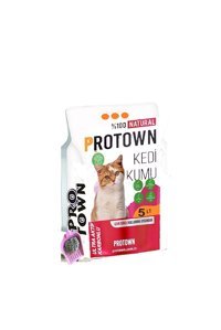 Pro Town Amber Kokulu Topaklanan İnce Taneli Aktif Karbonlu Bentonit Kedi Kumu 5 lt