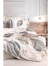 Varol Laura Home Folia Lyocell 160x220 cm Lastikli Yapraklı Tek Kişilik Nevresim Takımı Bej