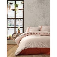 Cotton Box Candy Pamuklu 160x220 cm Lastikli Tek Kişilik Nevresim Takımı Bej