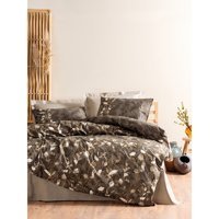 Cotton Box Foresta Pamuklu 160x220 cm Lastikli Çiçekli Tek Kişilik Nevresim Takımı Bej
