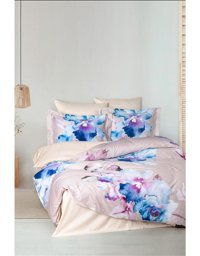 Varol Laura Home Martina Lyocell 160x220 cm Lastikli Çiçekli Tek Kişilik Nevresim Takımı Çok Renkli