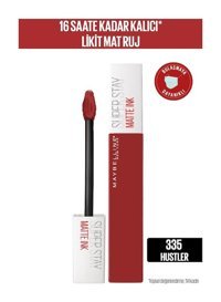 Maybelline New York Super Stay 335 Hustler Mat Likit Fırçalı Ruj