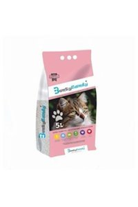 Bento Bebek Pudrası Kokulu Topaklanan İnce Taneli Bentonit Kedi Kumu 5 lt