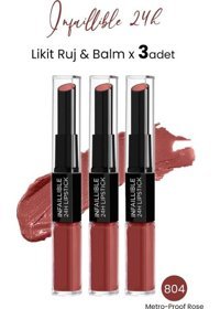 L’Oréal Paris Infaillible 24H 804 Rose Likit Fırçalı Ruj