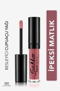 Flormar Silk Matte 5 Autumn Timber Mat Likit Fırçalı Ruj