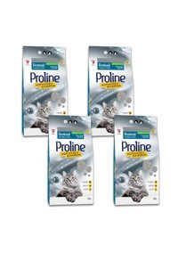 Proline Topaklanan İnce Taneli Aktif Karbonlu Bentonit Kedi Kumu 4x10 lt