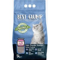 Best Clump Bebek Pudrası Kokulu Topaklanan İnce Taneli Bentonit Kedi Kumu 5 lt