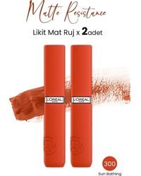 L’Oréal Paris Infaillible Matte Resistance 300 Sun Bathing Mat Likit Fırçalı Ruj