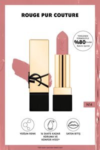 Yves Saint Laurent Rouge Pur Couture 14 Kalıcı Saten Krem Lipstick Ruj